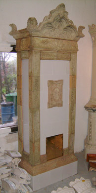Jugendstil Kachelofen