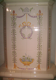 Jugendstil Kachelofen