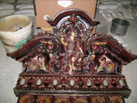 Jugendstil Kachelofen