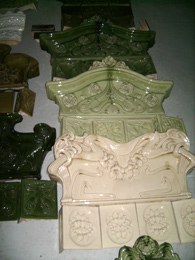 Jugendstil Kachelofen