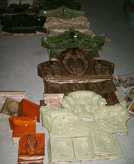 Jugendstil Kachelofen